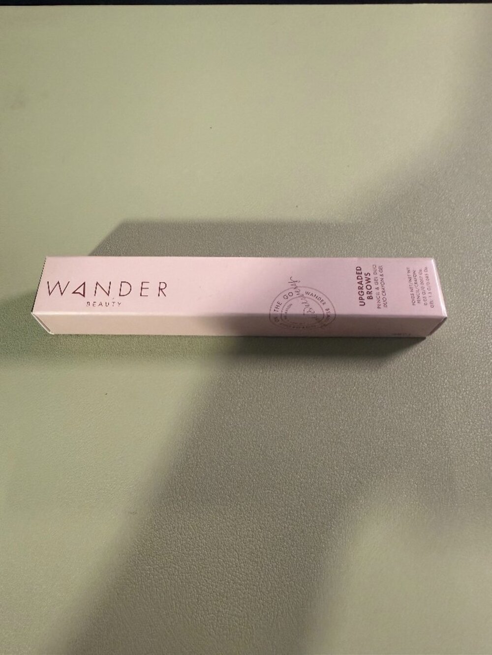 NIB - Wander Beauty Upgraded Brows Pencil & Gel Duo - Crayon & Gel - Dark Brown